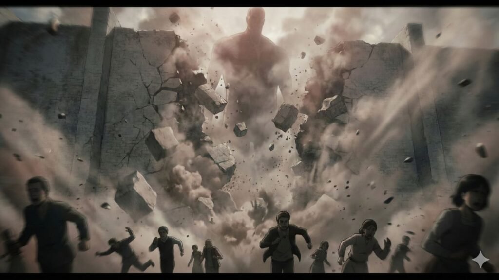 attack on titan fall of wall maria